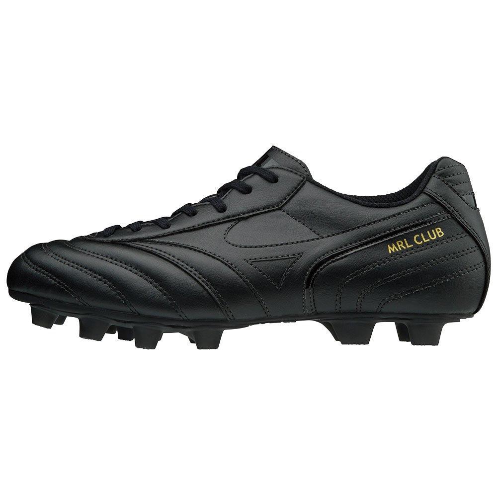 Men's Mizuno Football Boots Black/Black MRL CLUB MD Shoes - P1GA181600